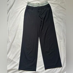 Ophelia Double Waistband Straight-Leg Combo Pants
